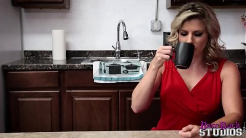 he fucked the mature woman in the kitchen for coffee